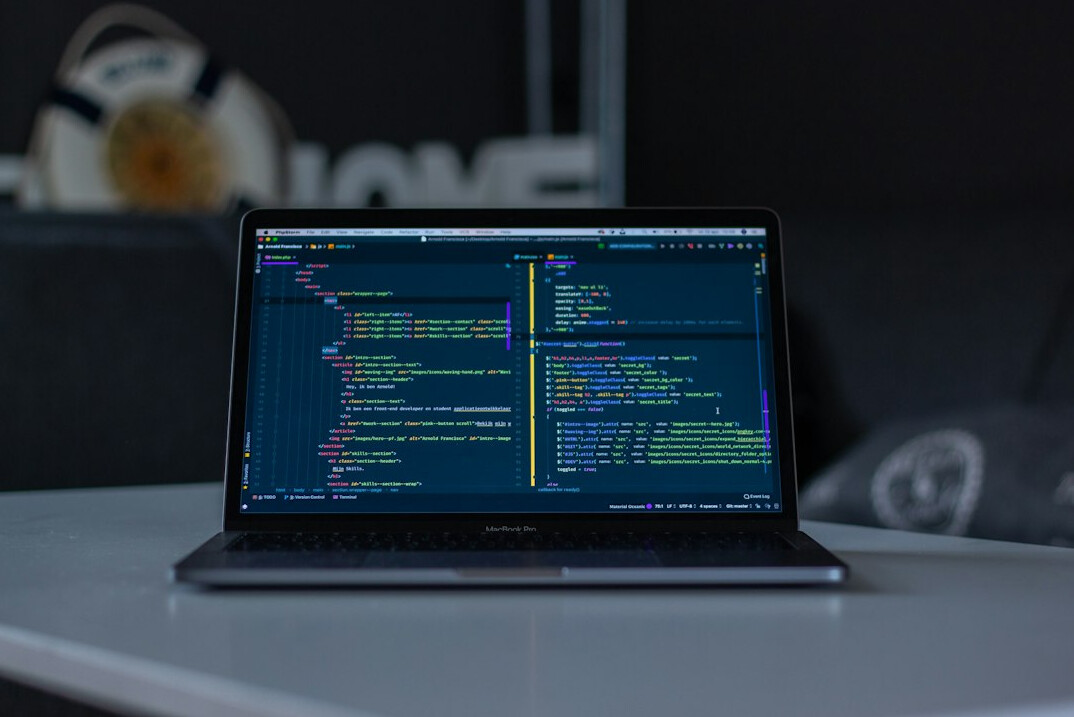 programmer writing code