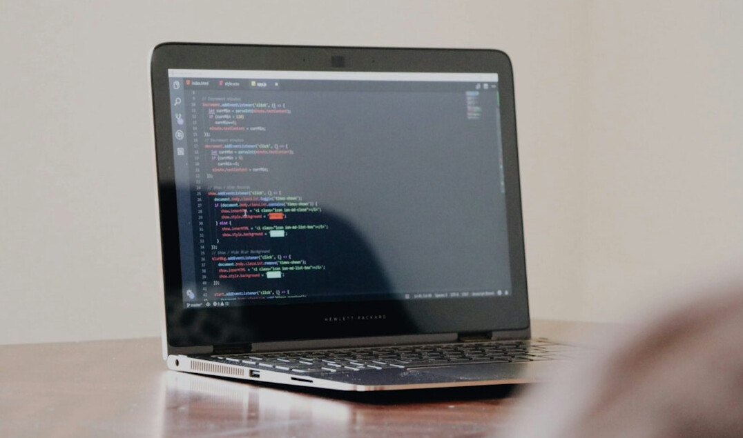 programmer writing code